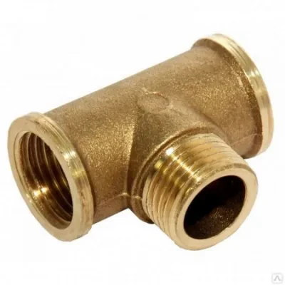 Тройник с переходом на наружную резьбу VALFEX ВР-НР-ВР 1/2" (100/10)